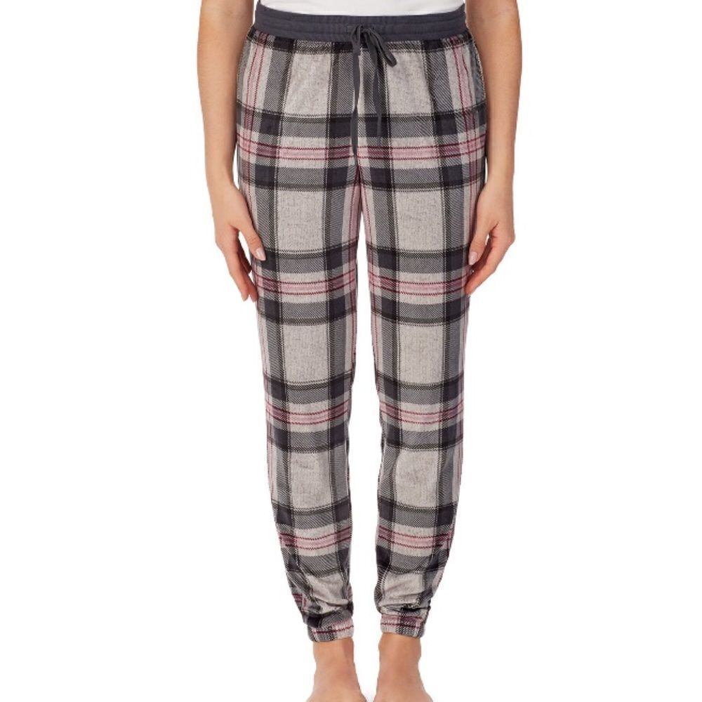 Plaid Velour Sleep Pants